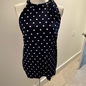 Banana Republic Navy Polka Dot Top